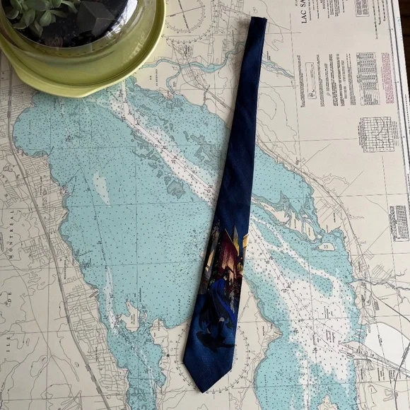 Vintage 90s Batman Bergamo Tie - Picture 2 of 6